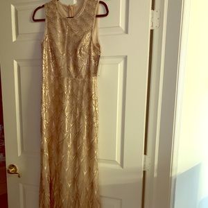 BCBG Gold Gown BNWT